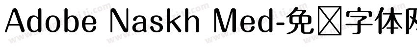 Adobe Naskh Med字体转换